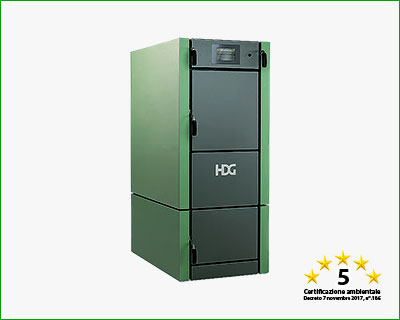 HDG F 20 -50 - Caldaia a legna con gassificazione a fiamma inversa